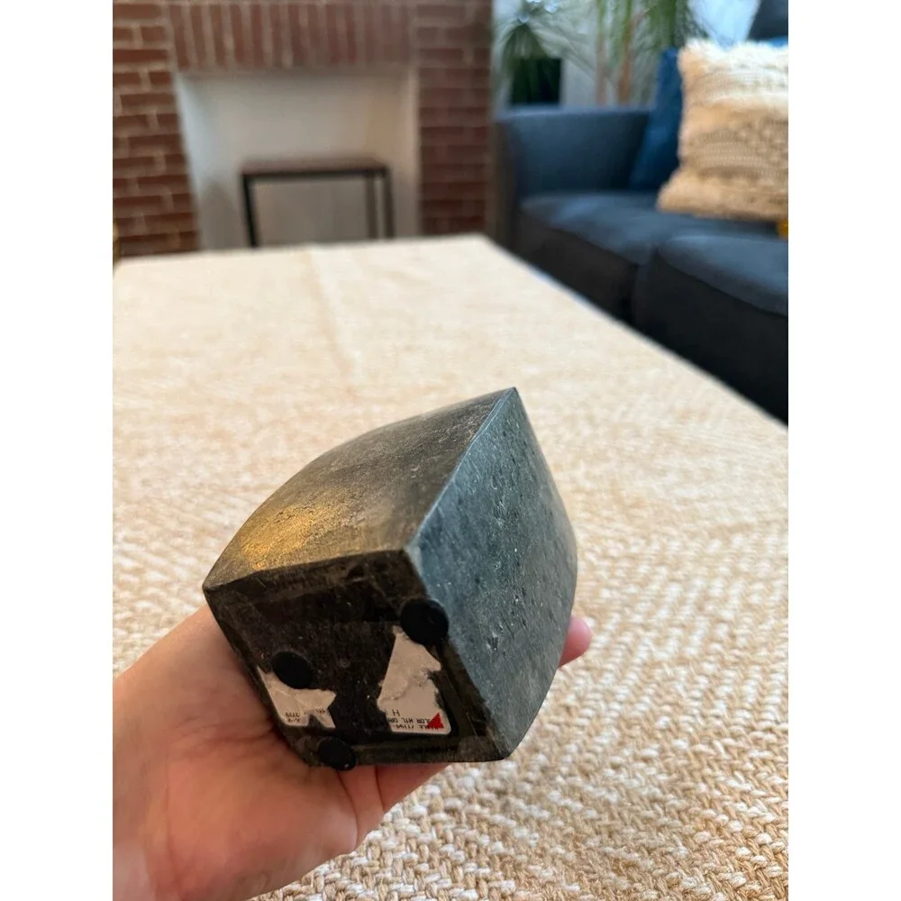 Dark stone bathroom cup